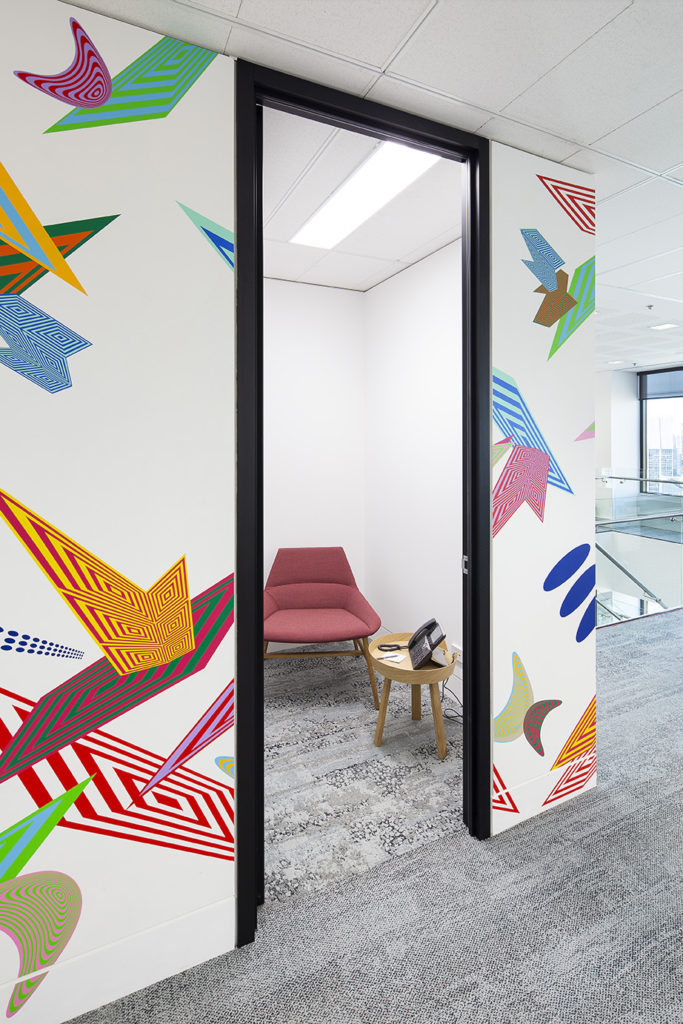 Sydney CBD Office Fitout Using Interface Human Nature Carpet TIles