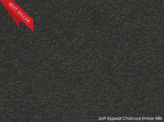 Tuftmaster Soft Appeal Charcoal Ember Carpet